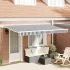 Cortina Retractabilă Manual Antracit 400 x 200 cm țesătură GartenMobel Dekor