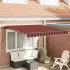 Cortina Retractabilă Bej 350 x 250 cm Țesătură și Aluminiu GartenMobel Dekor