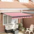 Copertină Negru 350 x 250 x 165 cm Poliester și Aluminiu GartenMobel Dekor