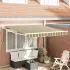 Copertină retractabilă manuală Alb 350 x 250 cm GartenMobel Dekor
