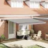 Cortina Retractabilă galben și portocaliu 400 ×300 cm țesătură GartenMobel Dekor