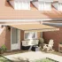 Cortina Retractabilă galben și portocaliu 400 ×300 cm țesătură GartenMobel Dekor