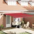 Cortina Retractabilă portocaliu și maro 400 ×300 cm țesătură GartenMobel Dekor