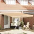 Marchiză electrică retractabilă multicoloră 4 x 3,5 m, cu telecomandă