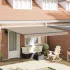 Cortina Retractabilă Roșu 400 × 350 cm Țesătură și Aluminiu GartenMobel Dekor