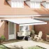 Cortina Retractabilă Manual Gri deschis 400 ×350 cm țesătură GartenMobel Dekor