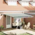 Cortina Retractabilă galben și portocaliu 400 ×300 cm țesătură GartenMobel Dekor