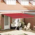 Cortina Retractabilă Roșu 400 × 350 cm Țesătură și Aluminiu GartenMobel Dekor