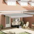 Cort electric retractabil Galben și portocalie 450 × 350 cm GartenMobel Dekor