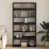 Bibliotecă, negru, 100x33x187,5 cm, lemn prelucrat GartenMobel Dekor