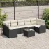Set de canapele pentru grădină Gri 55 x 55 x 37 cm poliratan GartenMobel Dekor