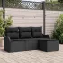 Set de canapele pentru grădină 4 pcs Gri deschis Rattan poli GartenMobel Dekor