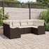 Set de canapele pentru grădină 6 pcs Gri deschis Rattan poli GartenMobel Dekor