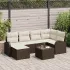 Set de canapele pentru grădină 7 pcs Gri deschis poliratan GartenMobel Dekor