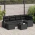 Set de canapele pentru grădină 7 pcs Gri deschis poliratan GartenMobel Dekor