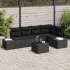Set de canapele pentru grădină 6 pcs Negru poliratan GartenMobel Dekor