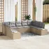 Set de canapele pentru grădină cu pernă 9 pcs Bej poliratan GartenMobel Dekor