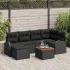 Set de canapele pentru grădină cu pernă 7 pcs Gri poliratan GartenMobel Dekor