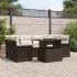 Set de canapele pentru grădină cu pernă 7 pcs Negru Rattan poli GartenMobel Dekor