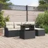 Set de Locuri pentru Exterior cu pernă 6 pcs Maro Rattan poli GartenMobel Dekor