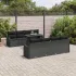 Set de canapele pentru grădină cu pernă 7 pcs Negru poliratan GartenMobel Dekor
