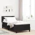 Pat cu arcuri cu headboard Gri deschis 200 x 90 cm Catifea GartenMobel Dekor