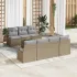 Set de canapea cu pernă Manual 8 pcs Gri deschis poliratan GartenMobel Dekor