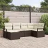 Set de canapea 6 pcs Gri deschis poliratan GartenMobel Dekor