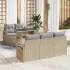 Set de canapele pentru grădină 6 pcs Beige și gri deschis GartenMobel Dekor