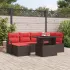 Set de canapele pentru grădină 7 pcs Gri și albastru marin GartenMobel Dekor