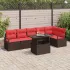 Set de canapele pentru grădină 7 pcs Gri și albastru marin GartenMobel Dekor