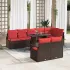 Set de canapele pentru grădină 9 pcs Gri și albastru marin GartenMobel Dekor
