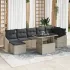Set de canapele pentru grădină cu pernă 8 pcs Gri poliratan GartenMobel Dekor