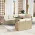 Set de canapele pentru grădină 9 pcs Beige și gri deschis GartenMobel Dekor