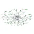 Lustră cu brațe tip frunze cristal acrilic verde 5 becuri E14 GartenMobel Dekor