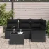 Set de canapele pentru grădină 5 pcs Maro poliratan GartenMobel Dekor