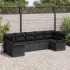 Set de canapele pentru grădină cu pernă 7 pcs Bej Rattan poli GartenMobel Dekor