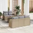 Set de canapele pentru grădină cu pernă 6 pcs Bej și crem GartenMobel Dekor
