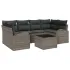 Set de canapele pentru grădină 7 pcs Gri deschis și gri închis GartenMobel Dekor