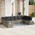 Set de canapele pentru grădină 10 pcs Gri deschis Poliratan GartenMobel Dekor