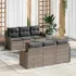 Set de canapele pentru grădină 7 pcs Gri poliratan GartenMobel Dekor