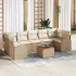 Set de canapele pentru grădină 8 pcs Beige și gri deschis GartenMobel Dekor