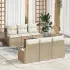 Set de canapele pentru grădină 7 pcs Beige și gri deschis GartenMobel Dekor