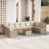 Set de canapele pentru grădină 11 pcs Bej și crem poliratan GartenMobel Dekor