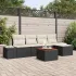 Set de canapele pentru grădină 6 pcs Negru poliratan GartenMobel Dekor