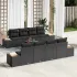 Set de canapele pentru grădină 9 pcs Gri Rattan poli GartenMobel Dekor