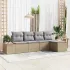 Set de canapele pentru grădină 6 pcs Beige și gri deschis GartenMobel Dekor