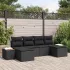 Set de canapele pentru grădină 6 pcs Bej și crem Poli Rattan GartenMobel Dekor