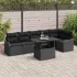Set de canapele pentru grădină 7 pcs Gri deschis Poli Rattan GartenMobel Dekor