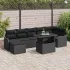 Set de canapele pentru grădină cu pernă 8 pcs Gri Poli Rattan GartenMobel Dekor